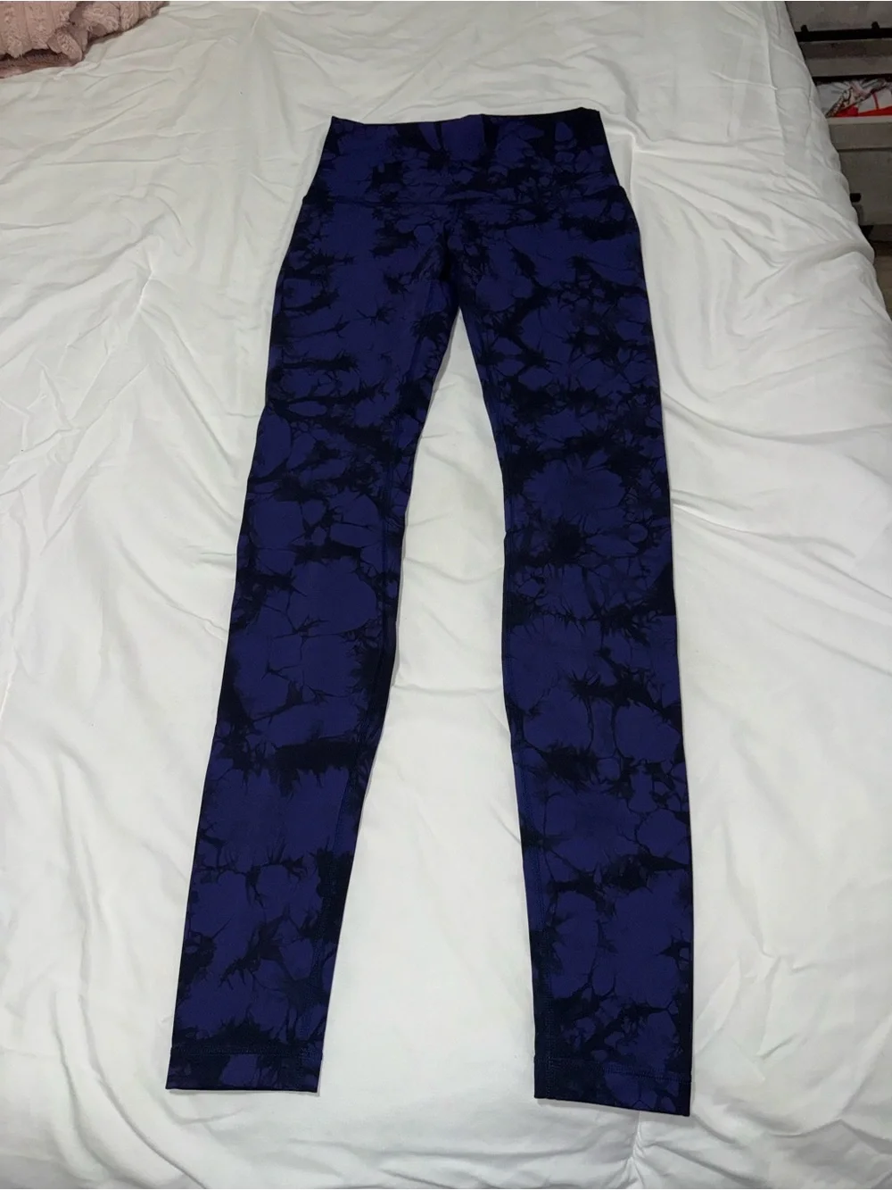 lululemon athletica Navy and Black Tie-Dye Leggings